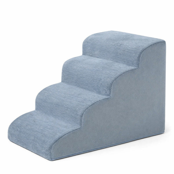 4-Step Supportive Foam Pet Stairs for Beds (19.7 in / 50 cm Height, Non-Slip Base)