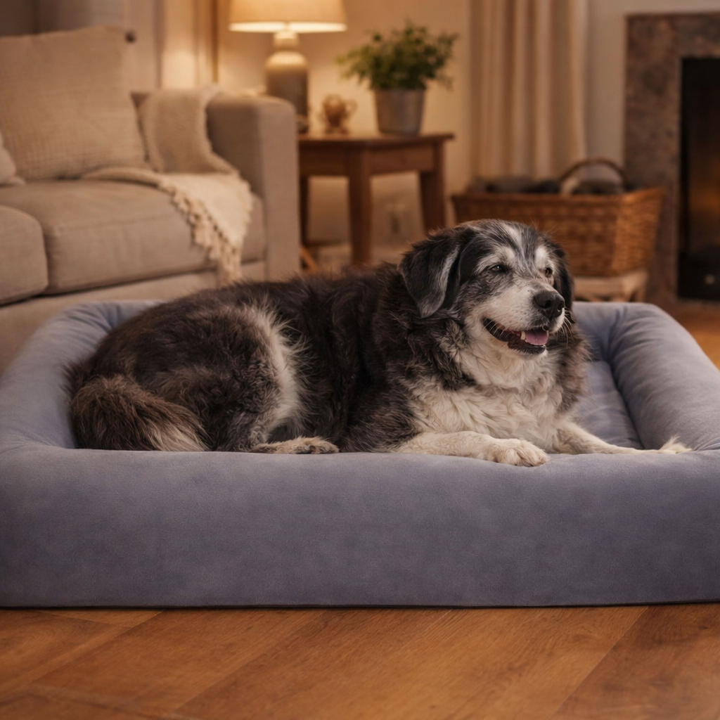 Waterproof Orthopedic Dog Bed for Large and XL Dogs (Egg-Crate Foam, Heavy-Duty Design)