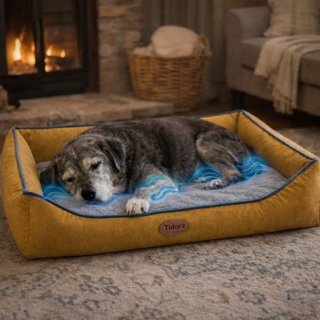 Orthopedic Egg-Crate Foam Sofa Bed for Medium to XL Dogs (Waterproof, Non-Slip Base)